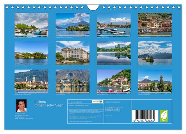 Produktbild: Italiens romantische Seen (Wandkalender 2026 DIN A4 quer), CALVENDO Monatskalender