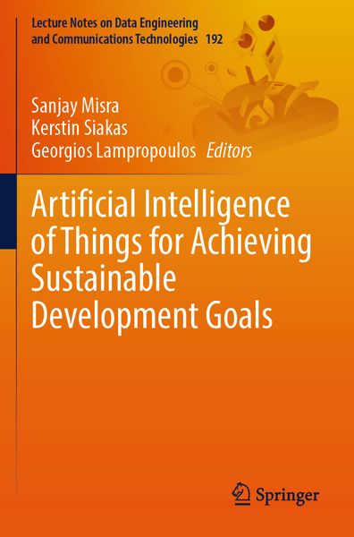 Produktbild: Artificial Intelligence of Things for Achieving Sustainable Development Goals