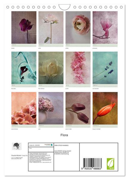 Produktbild: Flora (Wandkalender 2026 DIN A4 hoch), CALVENDO Monatskalender
