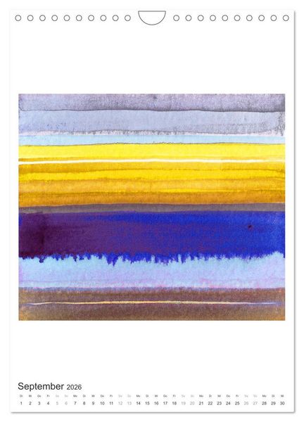 Produktbild: Ein leuchtendes Jahr: Abstrakte Kunst von Inga Pint (Wandkalender 2026 DIN A4 hoch), CALVENDO Monatskalender