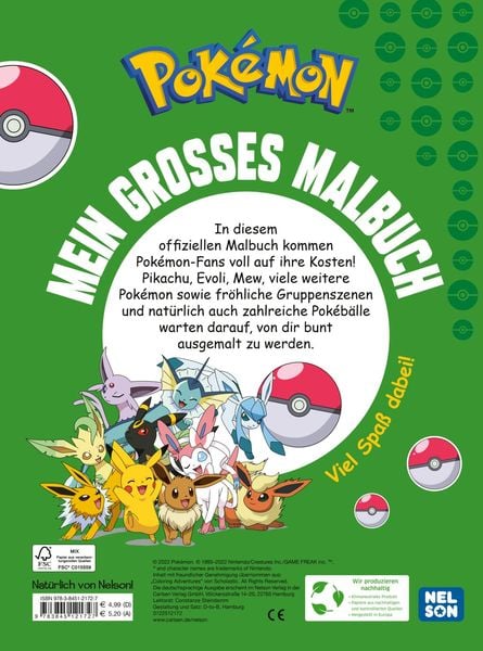 Pokémon Activity-Buch: Mein großes Malbuch
