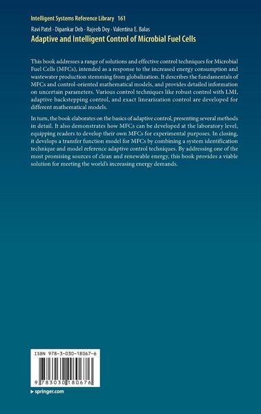 Produktbild: Adaptive and Intelligent Control of Microbial Fuel Cells