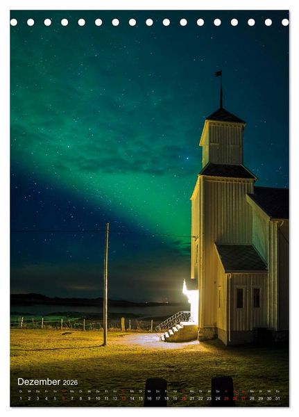 Produktbild: Mystische Lofoten (Tischkalender 2026 DIN A5 hoch), CALVENDO Monatskalender