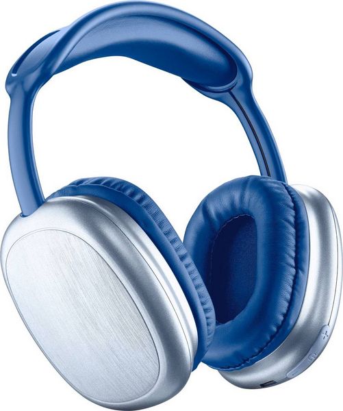 Cellularline Over Ear Headset Bluetooth , Kabellos, kabelgebunden Blau Lautstärkeregelung, Mikrofon-Stummschaltung -