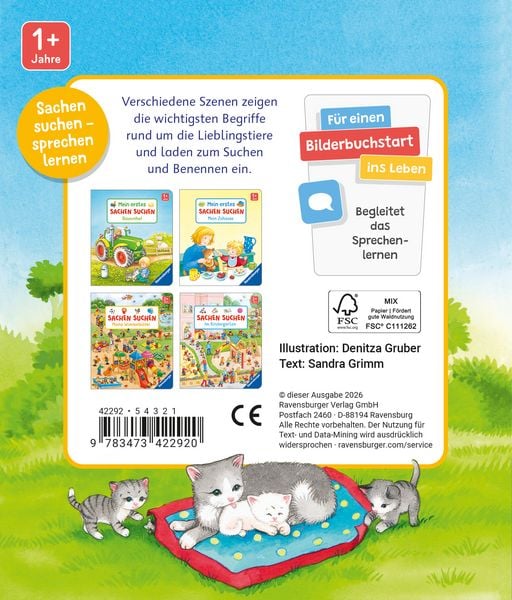 Produktbild: Mein erstes Sachen suchen: Lieblingstiere
