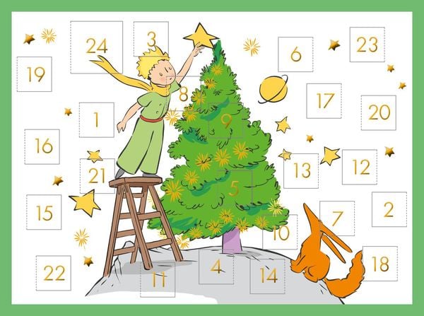 Produktbild: Mini-Adventskalender mit Umschlag Der Kleine Prinz - WWS