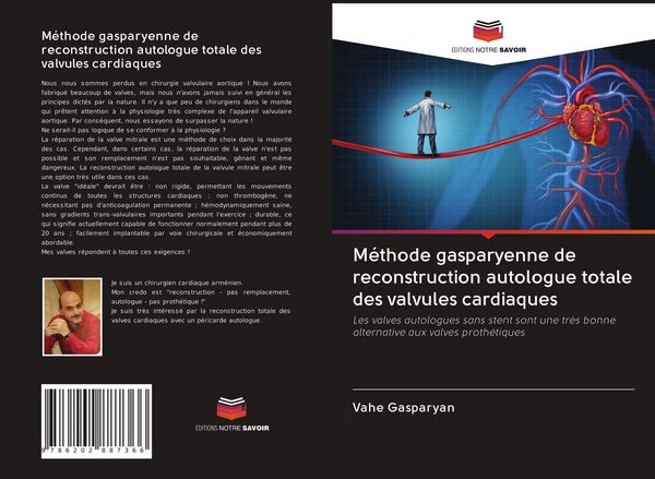 Produktbild: M&eacute;thode gasparyenne de reconstruction autologue totale des valvules cardiaques