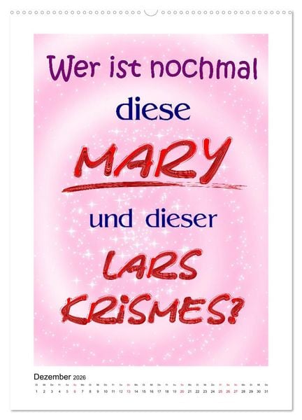 Produktbild: Humor und Ironie. Lustige Spr&uuml;che (hochwertiger Premium Wandkalender 2026 DIN A2 hoch), Kunstdruck in Hochglanz