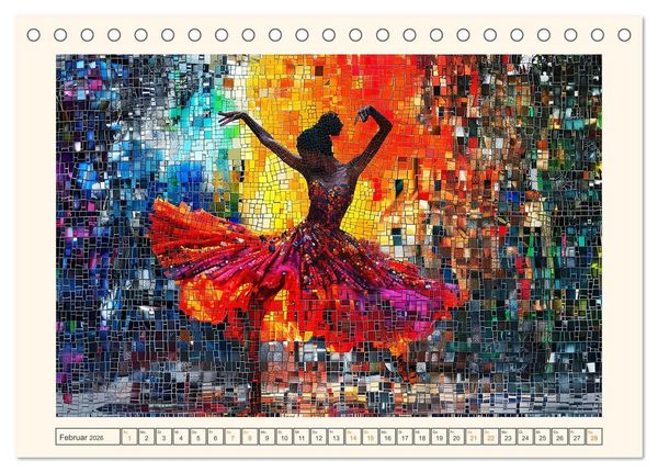 Produktbild: Mosaike (Tischkalender 2026 DIN A5 quer), CALVENDO Monatskalender