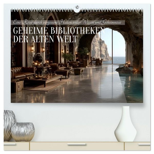 Produktbild: Geheime Bibliotheken der alten Welt (hochwertiger Premium Wandkalender 2027 DIN A2 quer), Kunstdruck in Hochglanz