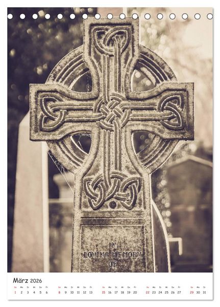 Produktbild: Dean Cemetery - Historischer Friedhof Edinburgh (Tischkalender 2026 DIN A5 hoch), CALVENDO Monatskalender