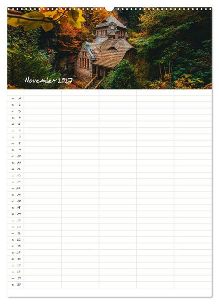 Produktbild: Familienkalender - S&auml;chsische und B&ouml;hmische Schweiz (Wandkalender 2027 DIN A2 hoch), CALVENDO Monatskalender
