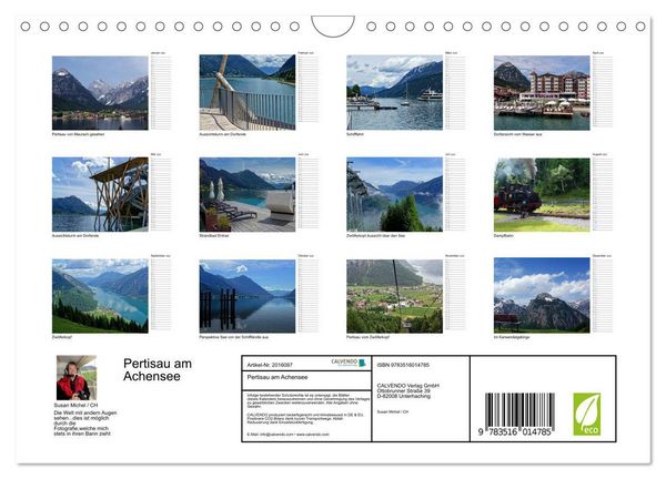 Produktbild: Pertisau am Achensee (Wandkalender 2026 DIN A4 quer), CALVENDO Monatskalender