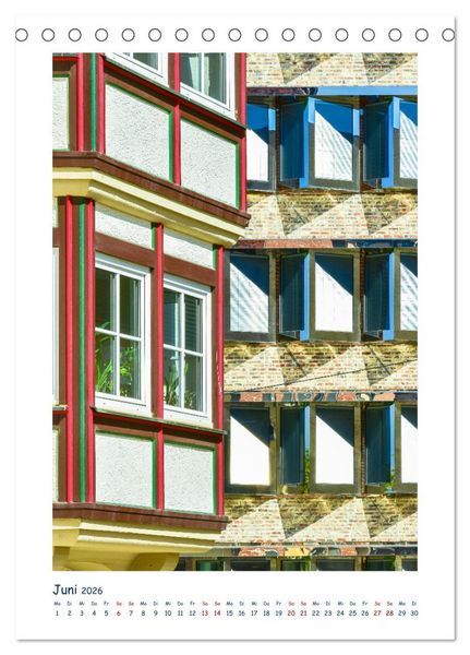 Produktbild: Ulm Fassaden der Stadt (Tischkalender 2026 DIN A5 hoch), CALVENDO Monatskalender
