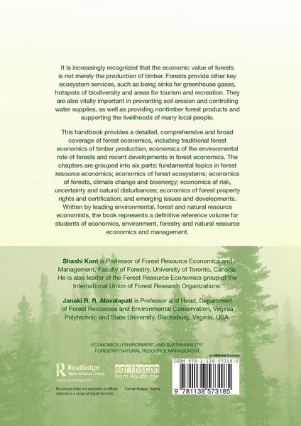 Produktbild: Handbook of Forest Resource Economics