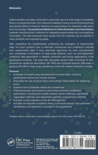 Produktbild: Computational Methods for Data Evaluation and Assimilation