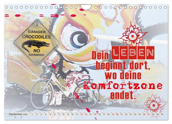 Produktbild: Stop dreaming start doing - H&ouml;r auf zu tr&auml;umen und mach es einfach (Wandkalender 2026 DIN A4 quer), CALVENDO Monatskalender