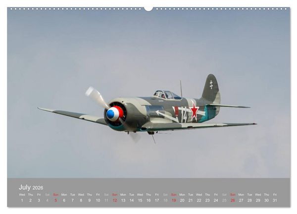 Produktbild: The Flying Legends (High Quality Premium Wall Calendar 2026 DIN A2 landscape),CALVENDO 12 Month Wall Calendar