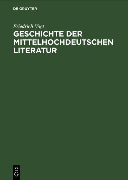 Produktbild: Geschichte der mittelhochdeutschen Literatur