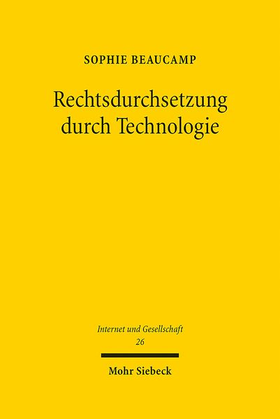 Produktbild: Beaucamp, S: Rechtsdurchsetzung durch Technologie