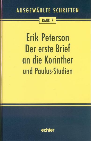 Produktbild: Ausgew&auml;hlte Schriften / Der erste Brief an die Korinther