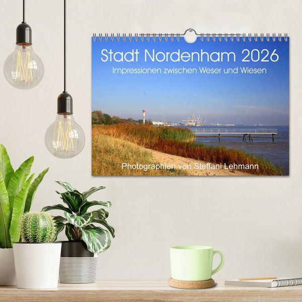 Produktbild: Stadt Nordenham 2026. Impressionen zwischen Weser und Wiesen (Wandkalender 2026 DIN A4 quer), CALVENDO Monatskalender