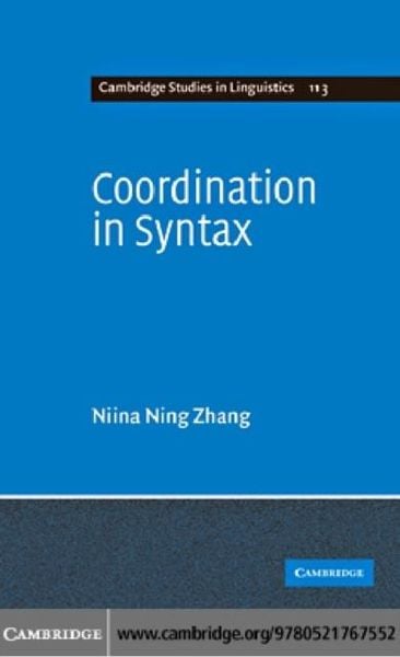 Produktbild: Coordination in Syntax