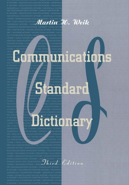 Produktbild: Communications Standard Dictionary