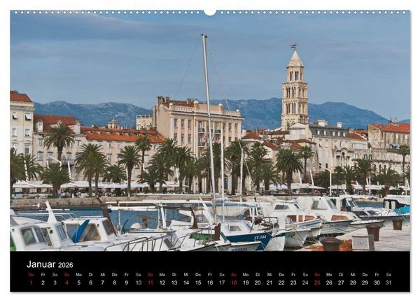 Produktbild: Gr&uuml;&szlig;e aus Kroatien (hochwertiger Premium Wandkalender 2026 DIN A2 quer), Kunstdruck in Hochglanz