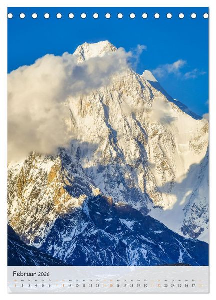 Produktbild: Bergriesen des Karakorum (Tischkalender 2026 DIN A5 hoch), CALVENDO Monatskalender