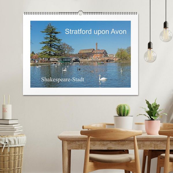 Produktbild: Stratford upon Avon - Shakespeare-Stadt (Wandkalender 2026 DIN A2 quer), CALVENDO Monatskalender