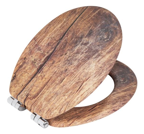 Produktbild: WC-Sitz Mod. Rustic Braun, aus zertifiziertem MDF