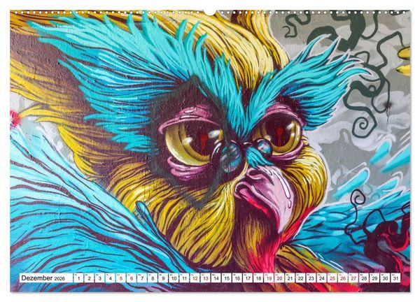 Produktbild: Kunst der Strasse (Wandkalender 2026 DIN A2 quer), CALVENDO Monatskalender