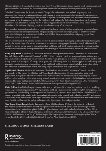 Produktbild: A Handbook of Children and Young People's Participation