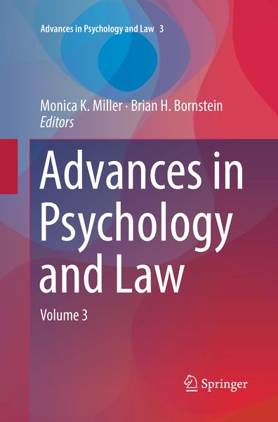 Produktbild: Advances in Psychology and Law