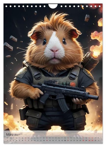 Produktbild: Action Pack - Ein tierisch niedliches Spezialkommando (Wandkalender 2027 DIN A4 hoch), CALVENDO Monatskalender
