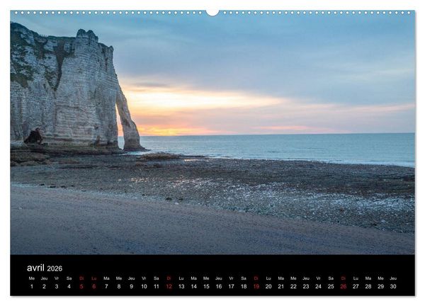 Produktbild: Normandie et Bretagne (Calendrier mural 2026 DIN A2 vertical) calendrier de bureau