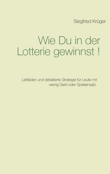 Produktbild: Wie Du in der Lotterie gewinnst!
