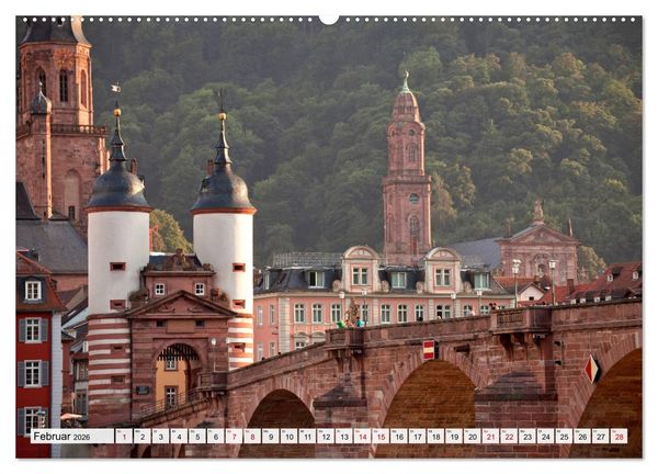 Produktbild: Heidelberg - Baden-W&uuml;rttemberg (Wandkalender 2026 DIN A2 quer), CALVENDO Monatskalender