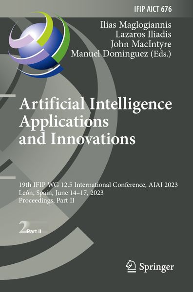 Produktbild: Artificial Intelligence Applications and Innovations