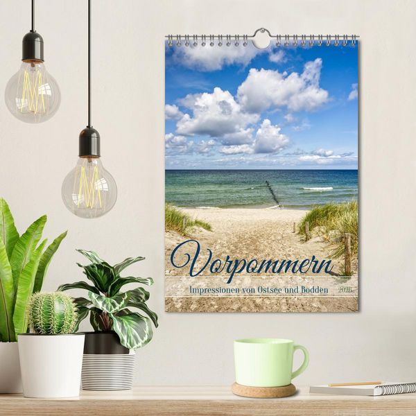 Produktbild: Vorpommern, Impressionen von Ostsee und Bodden (Wandkalender 2026 DIN A4 hoch), CALVENDO Monatskalender