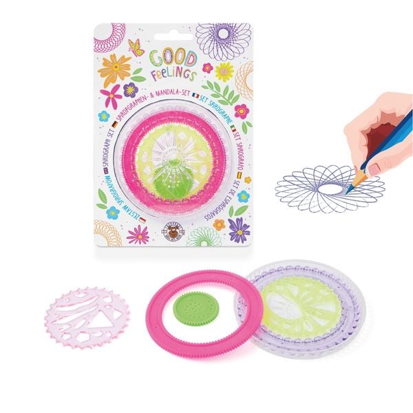 Produktbild: Spirographen & Mandala-Set Good Feelings Happy Flowers 6 Teile