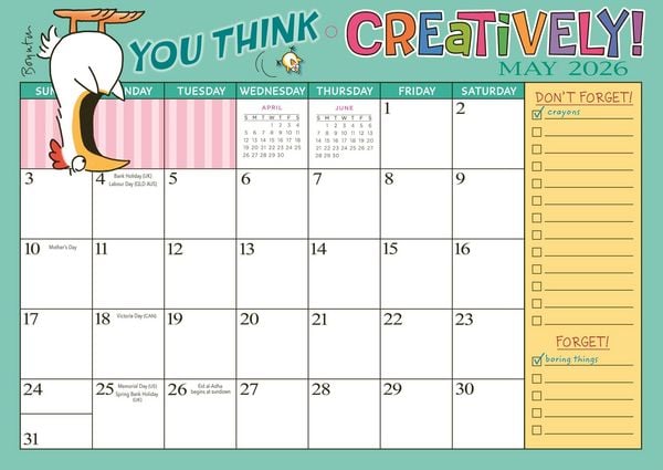 Produktbild: Sandra Boynton's Woo Hoo for You! 2026 Magnetic Cal.