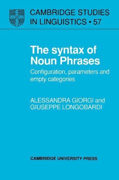 Produktbild: The Syntax of Noun Phrases