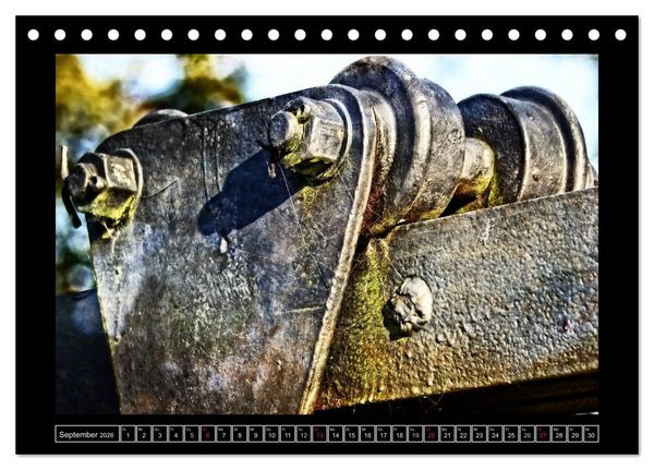Produktbild: Industrie-Kunst 2026 (Tischkalender 2026 DIN A5 quer), CALVENDO Monatskalender