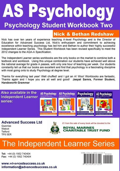 Produktbild: AS Psychology AQA Specification A - Student Workbook Two