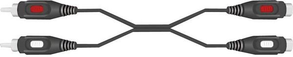 Produktbild: SpeaKa Professional SP-1300380 Cinch Audio Verl&auml;ngerungskabel [2x Cinch-Stecker - 2x Cinch-Buchse] 3.00 m Schwarz