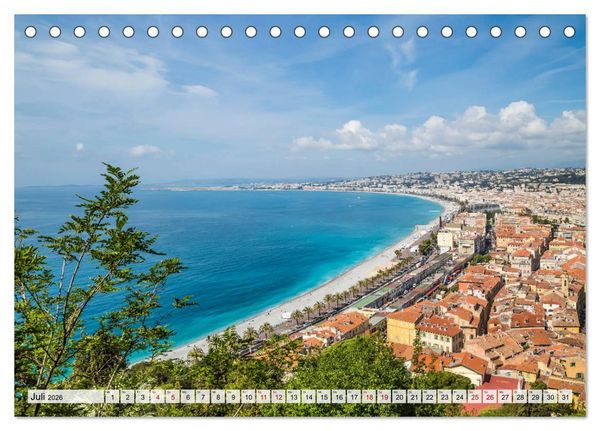Produktbild: NIZZA Idyllische Impressionen (Tischkalender 2026 DIN A5 quer), CALVENDO Monatskalender