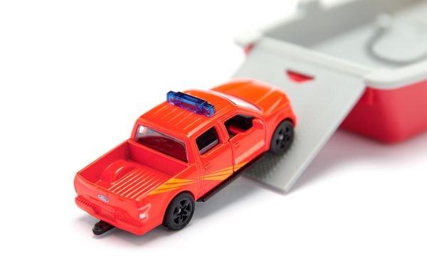 Produktbild: Siku 2117 Feuerwehr Arbeitsboot