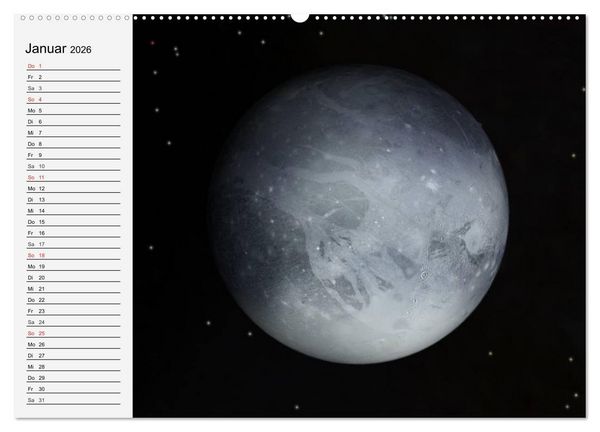 Produktbild: Sonne, Monde und Planeten (hochwertiger Premium Wandkalender 2026 DIN A2 quer), Kunstdruck in Hochglanz